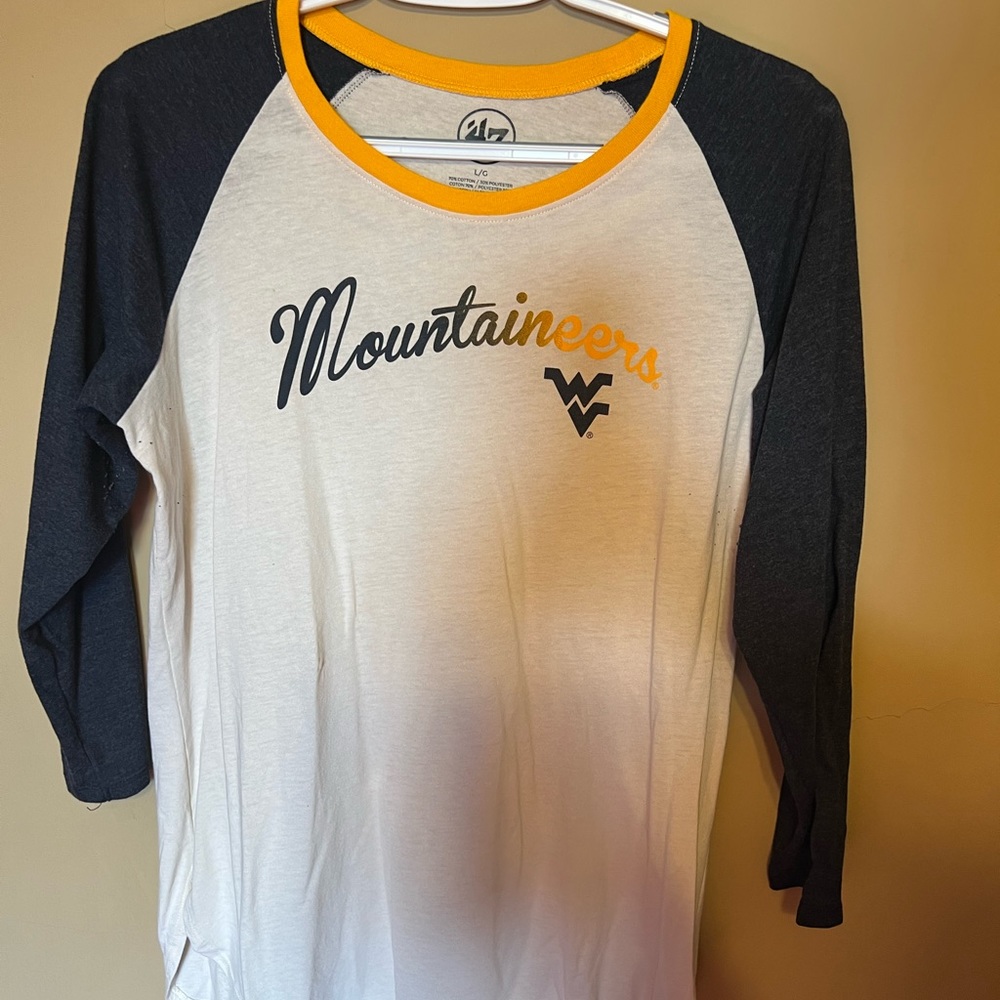WVU baseball tee
